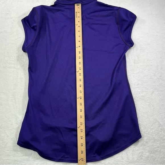 Vtg Nike Dri Fit Women's XL Deep Purple Made in USA Short Sleeve Athletic TShirt - Picture 9 of 10